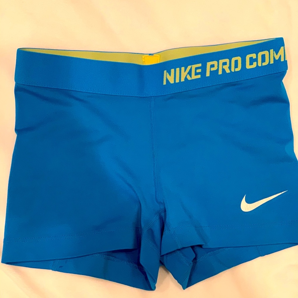 Nike Blue Pro Combat Shorts